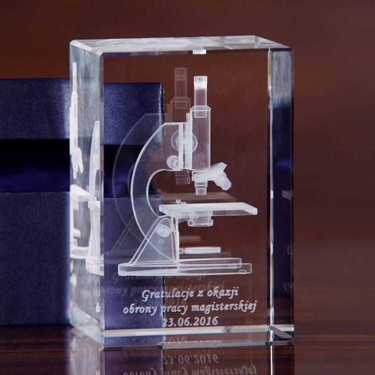Gratulacje z okazji OBRONY PRACY MAGISTERSKIEJ - Mikroskop 3D