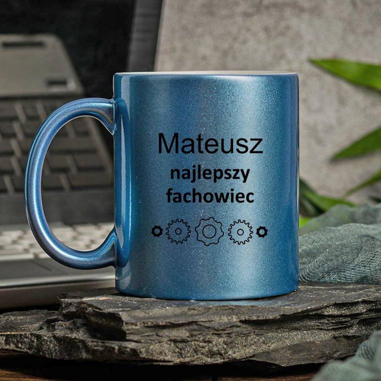 Kubek ceramiczny z nadrukiem NAJLEPSZY FACHOWIEC 