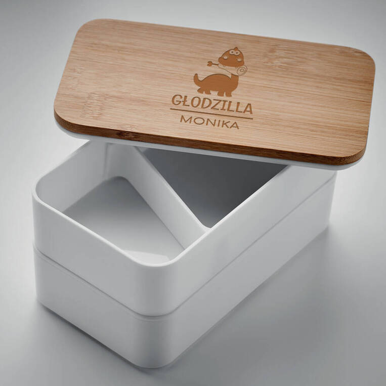 Lunch box na prezent DLA NIEJ personalizacja grawerem