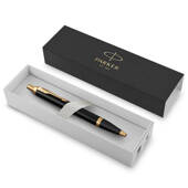 Długopis IM black GT PARKER Złoty Stand - czysty